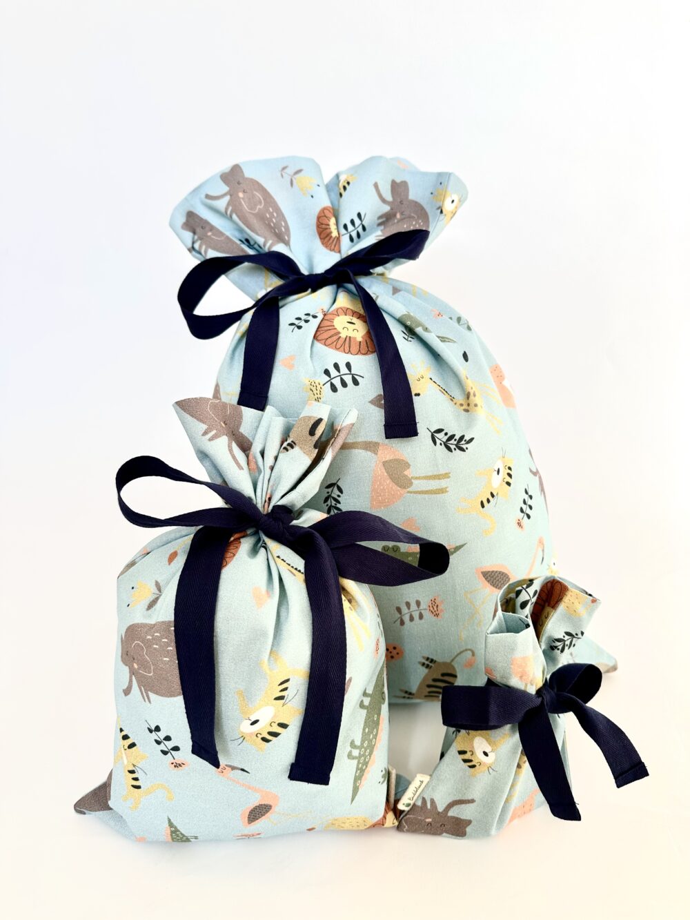 Geschenkbeutel - Tierischblau